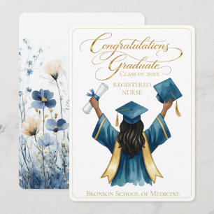 Arte de graduación de Floral Radiante RN