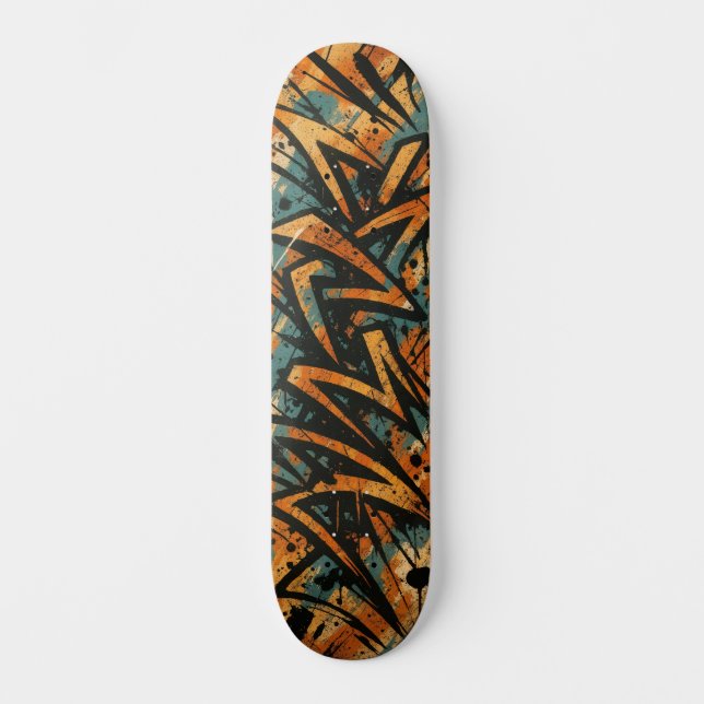 Arte de graffiti de skateboard urbano 1 (Anverso)