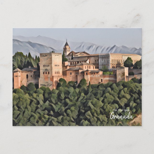 Arte de Granada - La verdadera postal española (Anverso)