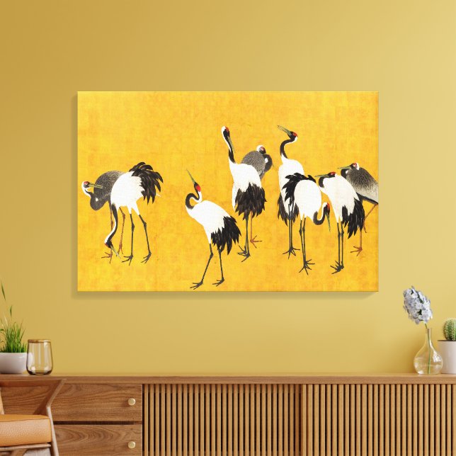 Arte de grúa japonés vintage (Insitu (Sala de estar))