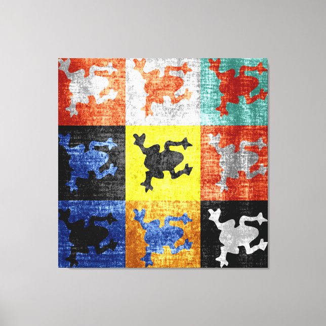 Arte de grunge de ranas (Anverso)