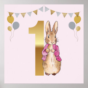 Arte de guardería clásico conejo Bunny chaqueta ro
