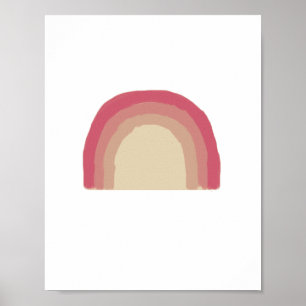 Arte de guardería con pintura de color rosa arcoir
