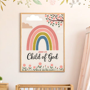 Arte de guardería cristiana para niños de Dios