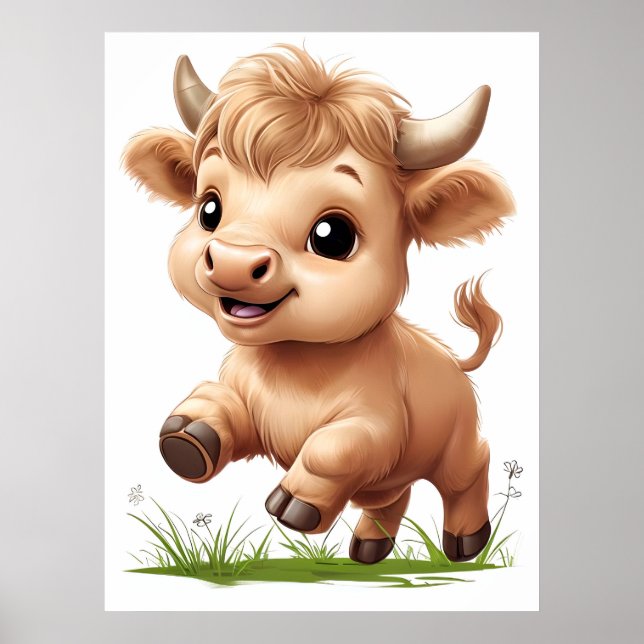 Arte de guardería de bebé en Highland (Frente)