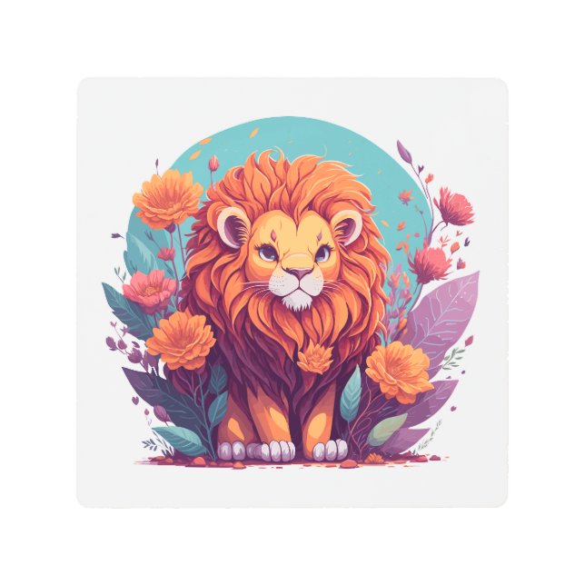 Arte de guardería de leones - Idea de regalo para  (Anverso)