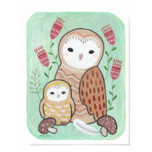 Arte de guardería Impresión de guardería de búho I