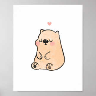 Arte de guardería oso lindo