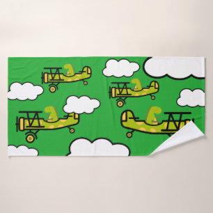 Arte de guardería piloto de dinosaurios animales