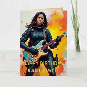 Arte de guitarrista de soldado personalizado inspi
