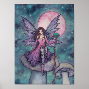 Arte de Hada Nocturna Violeta por Molly Harrison