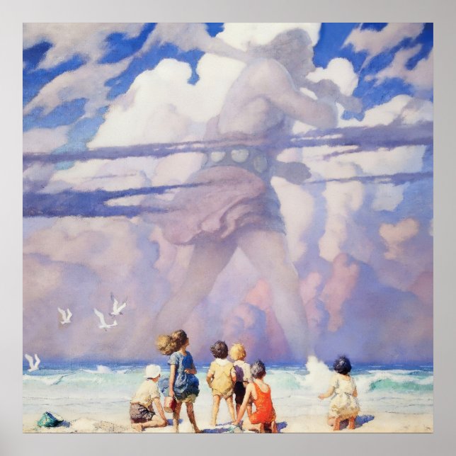 Arte de hadas de “El Gigante” por NC Wyeth (Frente)