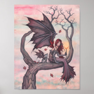 Arte de hadas góticas de otoño del árbol de Victor