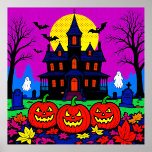 Arte de Halloween de Pop Art Moderno