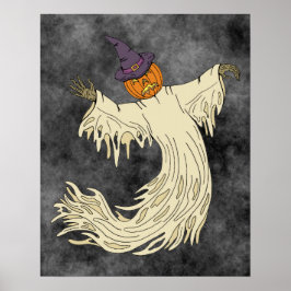 Arte de Halloween del Fantasma con Cabeza de Calab