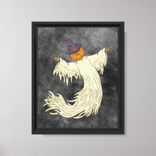 Arte de Halloween del Fantasma con Cabeza de Calab