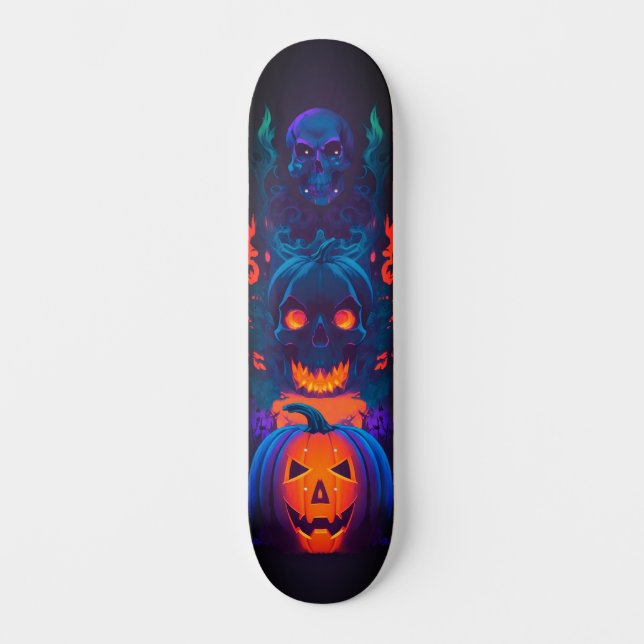 Arte de halloween en Skateboard (Anverso)