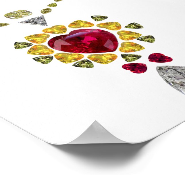 Arte de Heart Gemstone (Esquina)