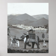 Arte de Heritagen indio impreso