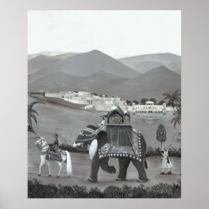 Arte de Heritagen indio impreso
