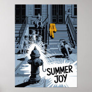 Arte de Hidrante de Verano en Brooklyn