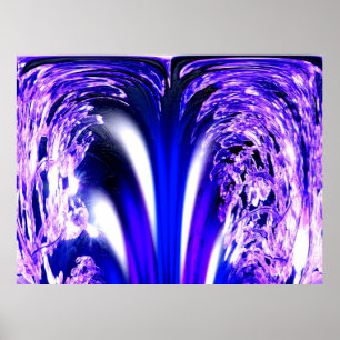 Arte de hielo azul