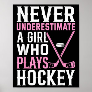 Arte de Hockey Divertido para Chicas Mujeres Hocke