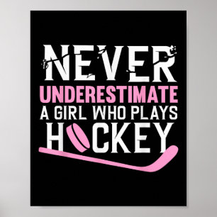 Arte de Hockey Divertido para Chicas Mujeres Hocke