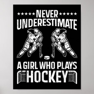 Arte de Hockey Divertido para Chicas Mujeres Jugad