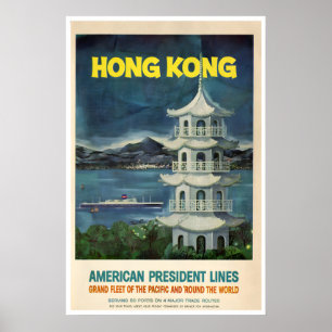 Arte de Hong Kong Líneas del Presidente Americano 