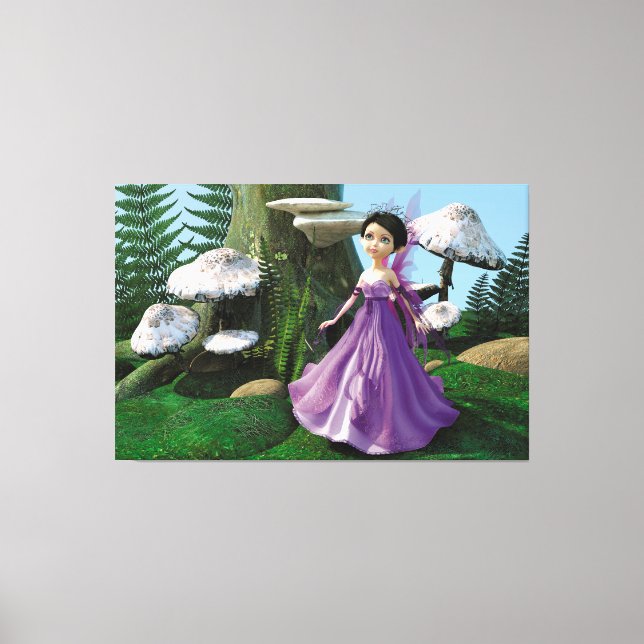 Arte de hongo de hadas del bosque infantil (Anverso)