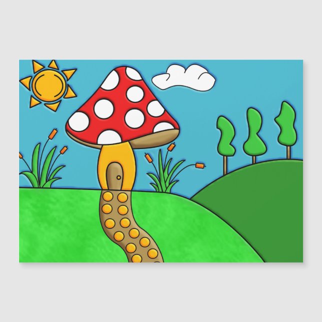 Arte de hongos caprichosos del bosque (Anverso)