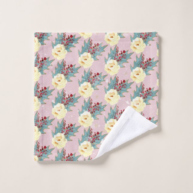 Arte de huella manual para Navidades bebés (Toallita)