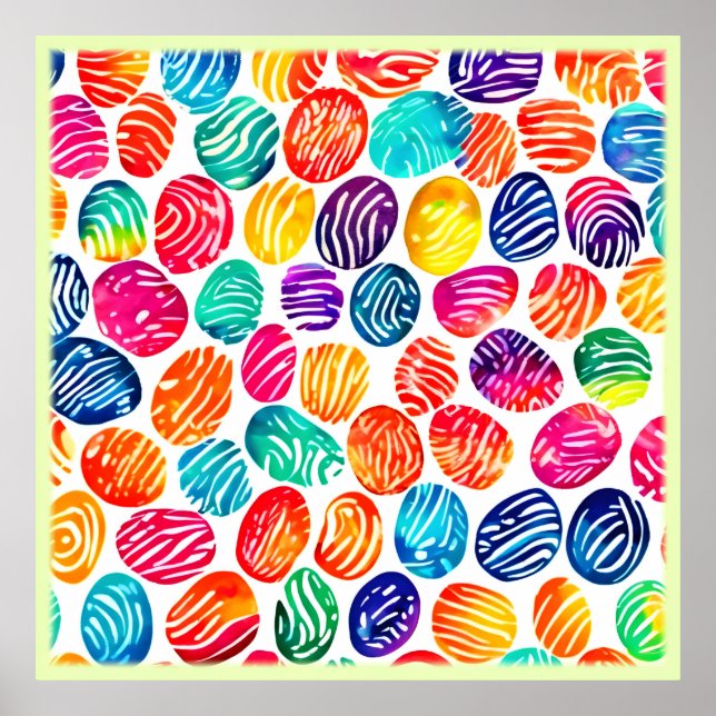 Arte de huellas digitales coloridas (Frente)