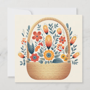 Arte de huevos de cesta folclórica escandinava de 