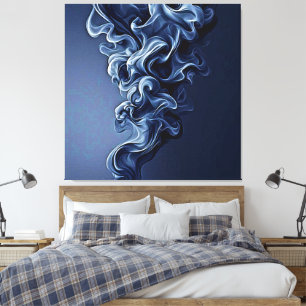 Arte de humo azul emocional