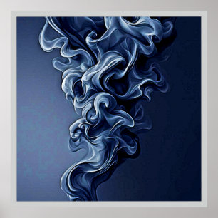 Arte de humo azul emocional