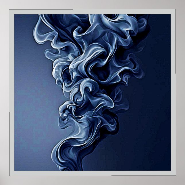 Arte de humo azul emocional (Frente)