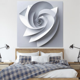 Arte de IA 3D abstracto en espiral moderno y minim