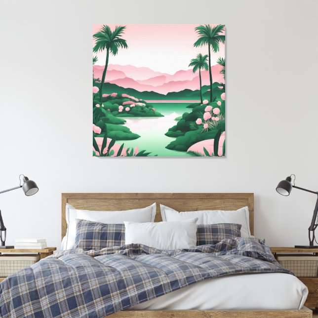 Arte de IA de Emerald Green Retreat (Insitu(Dormitorio))