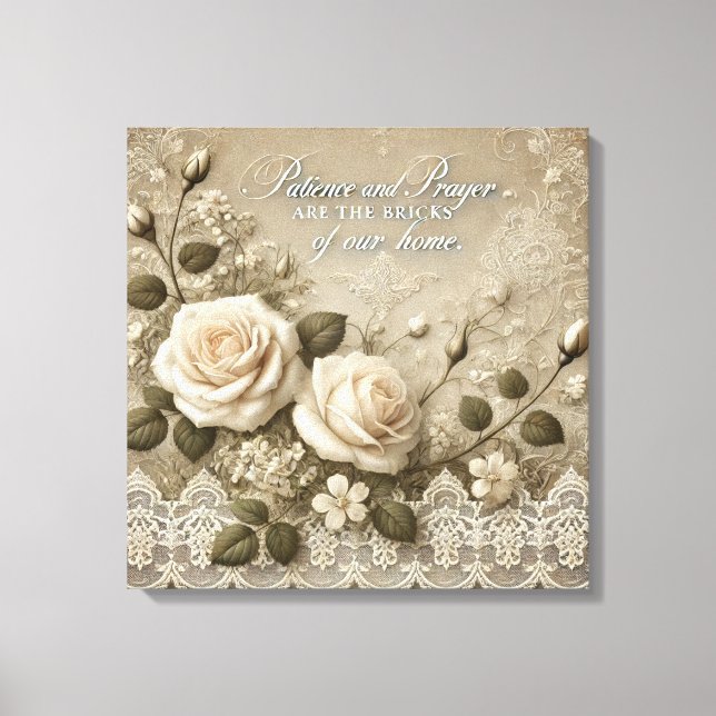Arte de IA de encaje de rosa blanca (Anverso)