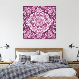 Arte de IA de mandala púrpura