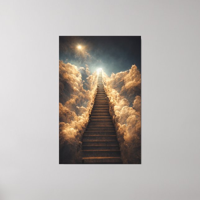 Arte de IA - Escalera al cielo: a través de la tor (Anverso)