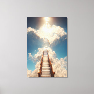 Arte de IA - Escalera al cielo: No mires a Canva