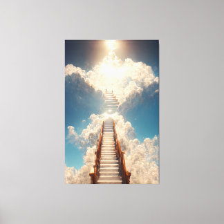 Arte de IA - Escalera al cielo: No mires abajo