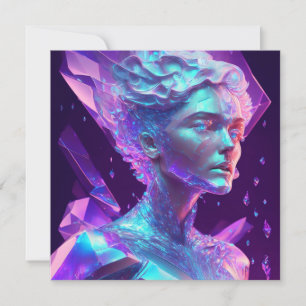 Arte de IA hermoso Mujer de vidrio helado y bonito