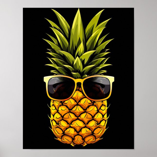 Arte de IA - Pineapple Guay con gafas de sol - Pos (Frente)