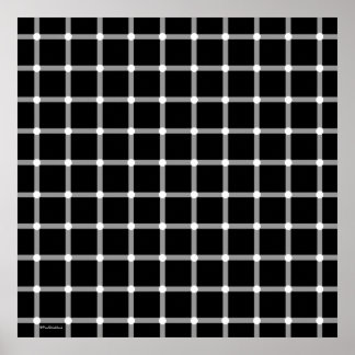Arte de ilusión óptica en blanco y negro moderno d