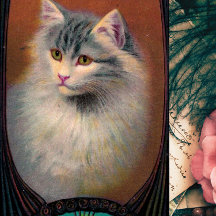 Arte de ilustracion de gatos vintage nuevo elegant