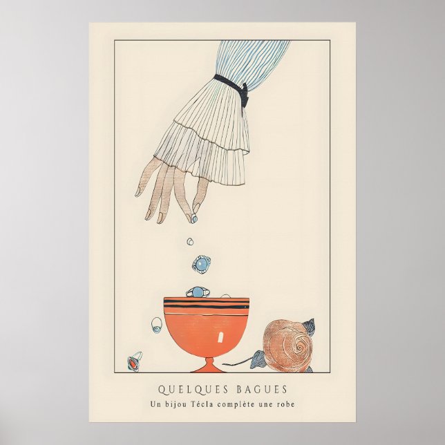 Arte de ilustración de moda de los años 20 estilo  (Frente)
